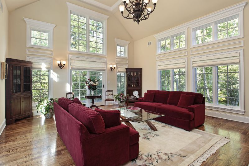 Modern Casement Windows in Living Room